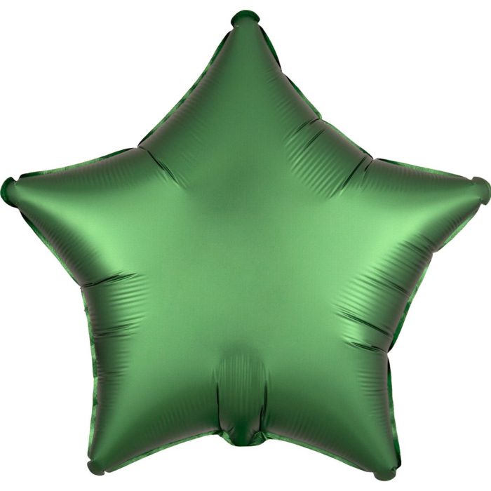 Шар фольгированный Звезда сатин зеленая 18 дюймов