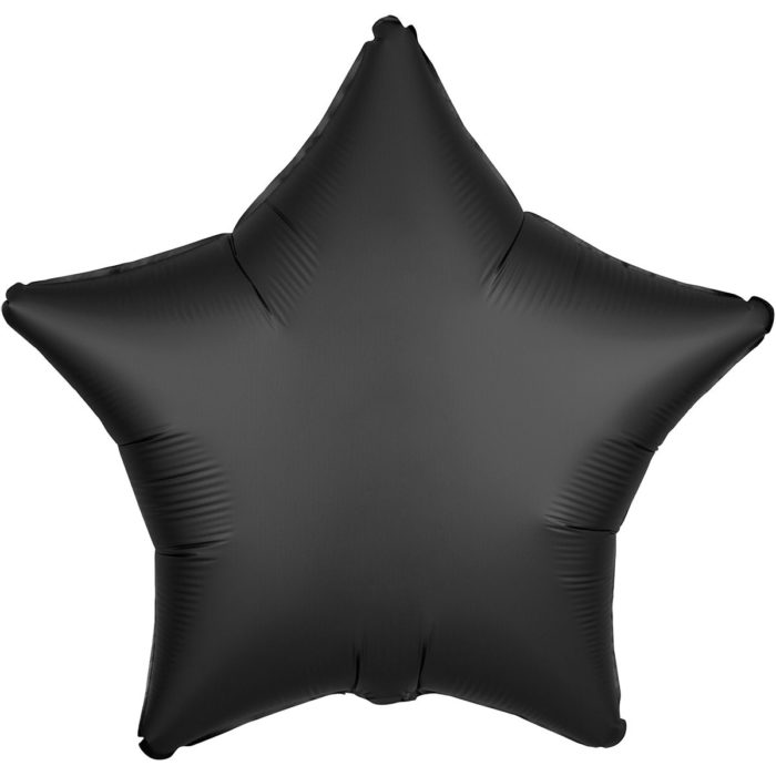 Шар фольгированный Звезда сатин черная 18 дюймов