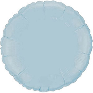 Шар фольгированный Круг пастель голубой 18 дюймов