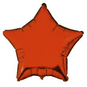 Шар фольгированный Звезда оранжевая 18 дюймов