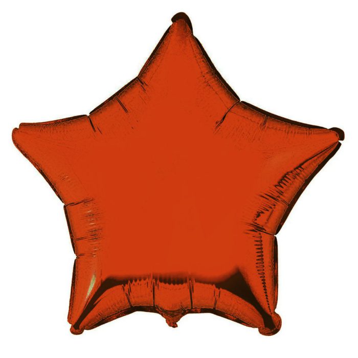 Шар фольгированный Звезда оранжевая 18 дюймов