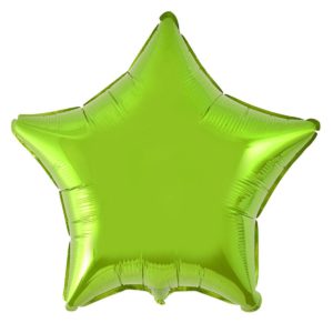 Шар фольгированный Звезда светло-зеленая 18 дюймов