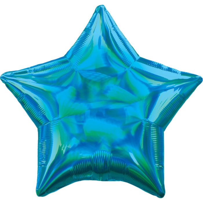 Шар фольгированный Звезда голубая блеск 18 дюймов