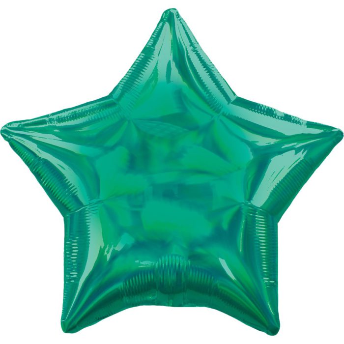 Шар фольгированный Звезда зеленая блеск 18 дюймов