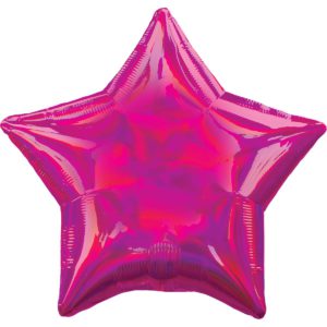 Шар фольгированный Звезда розовая блеск 18 дюймов