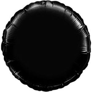 Шар фольгированный Круг пастель черный 18 дюймов