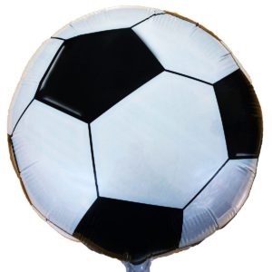 Шар фольгированный Круг Футбольный Мяч черно белый