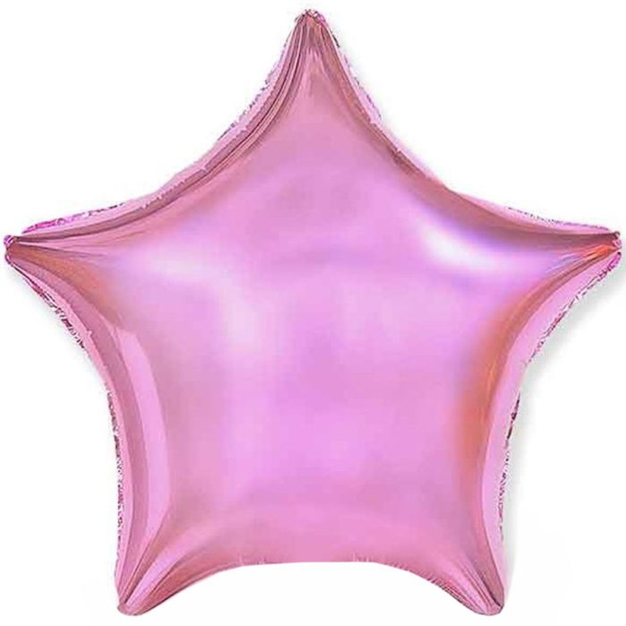 Шар фольгированный Звезда металлик розовая 18 дюймов