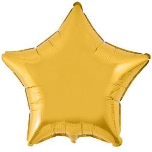 Шар фольгированный Звезда металлик золото 32 дюйма