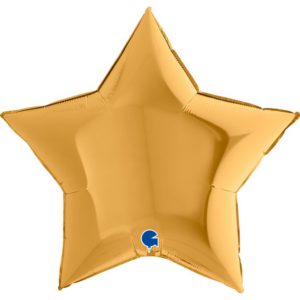 Шар фольгированный Звезда бронзовая 36 дюймов