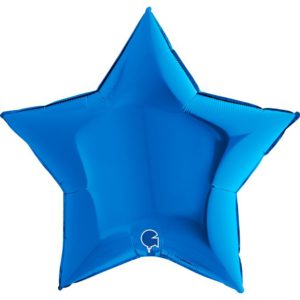Шар фольгированный Звезда синяя 36 дюймов