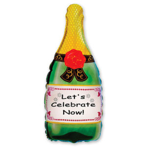 Шар фольгированный Бутылка с шампанским