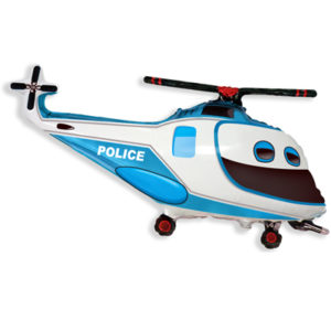 Шар фольгированный Вертолет Полиция
