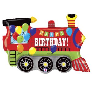 Шар фольгированный Happy Birthday Поезд