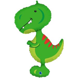 Шар фольгированный Тиранозавр зеленый