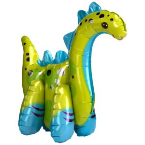 Шар ходячий фольгированный Динозавр радужный