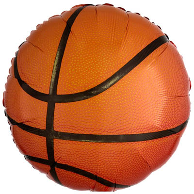 Шар фольгированный Круг Баскетбольный мяч