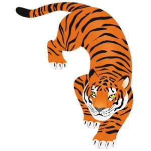 Шар фольгированный Тигр дикий