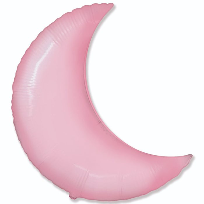 Шар фольгированный Месяц пастель розовый 36 дюймов