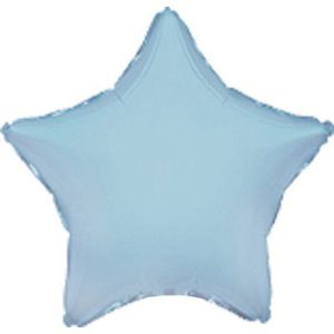 Шар фольгированный Звезда пастель голубая 18 дюймов