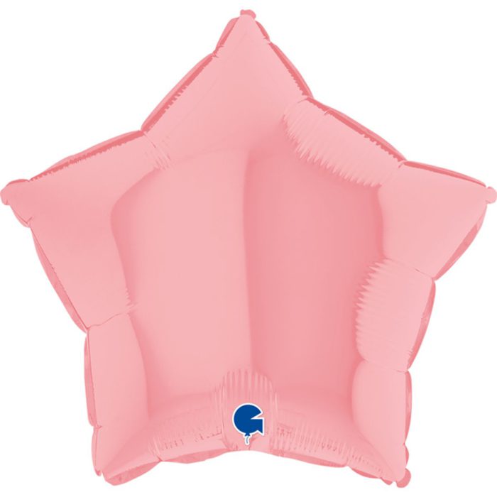 Шар фольгированный Звезда макарун розовая 18 дюймов