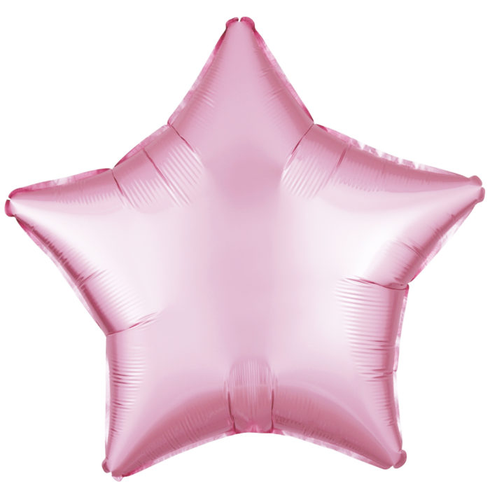 Шар фольгированный Звезда сатин розовая 18 дюймов