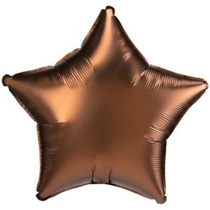 Шар фольгированный Звезда сатин какао 18 дюймов