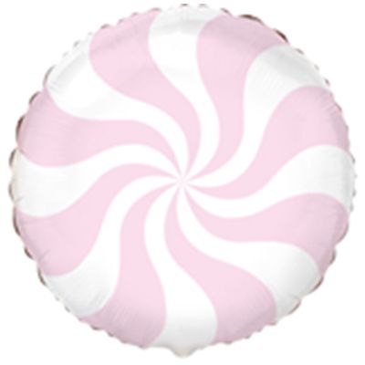 Шар фольгированный конфета пастель розовая