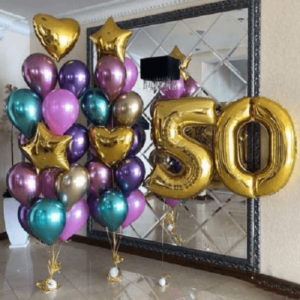 Большой набор шаров 50 лет