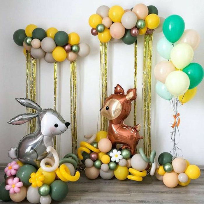 Набор шариков на детский праздник Лесные звери