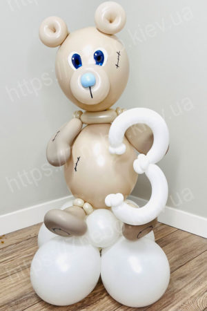 Мишка Тедди из воздушных шариков