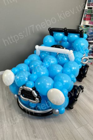 Авто кабриолет из воздушных шариков