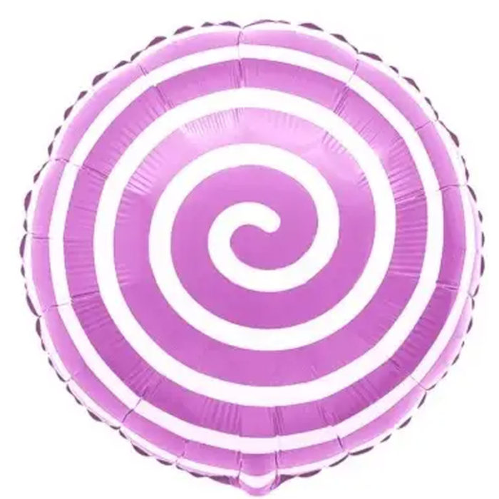 Шар Круг Конфета спиралька розовая