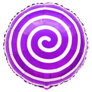 Шар Круг Конфета спиралька фиолетовая